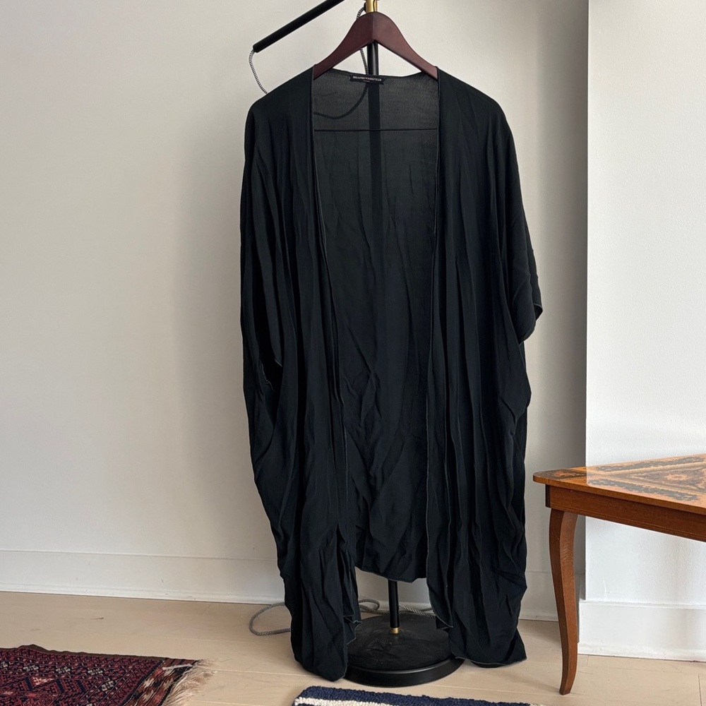 Brandy Melville Black Open Front Kimono